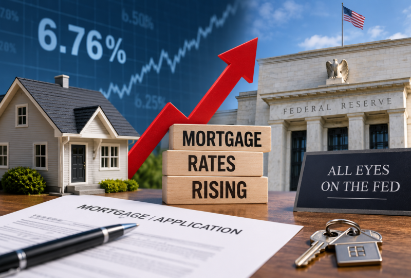 Mortgage Rates Rise as All Eyes Turn to the Federal Reserve