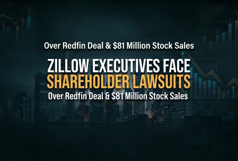Zillow Executives Face Shareholder Lawsuits Over Redfin Deal and $81 Million in Stock Sales